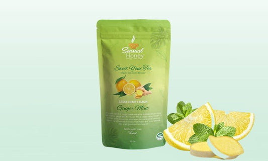 Sweet Yoni Tea Saasy Hemp Lemon Ginger Mint